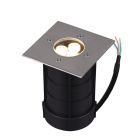 Nikkel nedgravningsspot modern, Jabari, 3W, 3000K LED, IP65