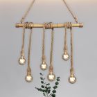 Træ pendel lampe spisebord brun, Joaquin