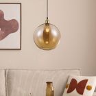 Bronze pendel lampe spisebord modern, Nuran