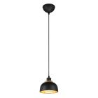 Sort pendler lampe industri, Sylvano