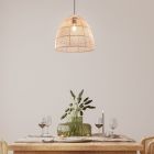 Rattan pendler lampe brun, Symon