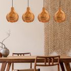 Rattan pendler lampe brun, Annieke
