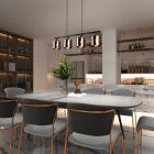 Bronze pendler lampe design, Loeka