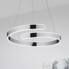 Krom pendler lampe design, Resy, 37W, 4000K LED, 3 trins lysdæmper