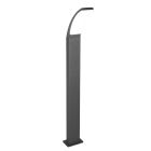 Antracit udendørslampe modern, Popke, 12,5W, 4000K LED, IP44
