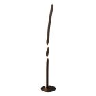 Sort gulv lampe design, Quirinus, 19W, 4000K LED, med brytare