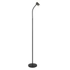 Sort gulv lampe modern, Suradj, med brytare