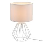 Modern bordlampe hvid, Kjell