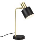 Sort bordlampe metal, Zoja, med brytare