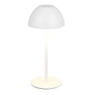 Hvid genopladelige bordlampe plast, Mikhail, 2W, 3000K LED, IP44, med beröringsdimmer