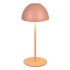 Orange genopladelig bordlampe plast, Mikhail, 2W, 3000K LED, IP44, med touch lysdæmper