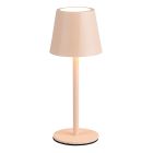 Brun genopladelig bordlampe metal, Priya, 1,6W, varm til kold hvid justerbar LED, 3 trins lysdæmper