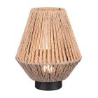 Papir genopladelig bordlampe brun, Isaura, 1,5W, 3000K LED, 3 trins lysdæmper