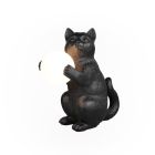 Sort bordlampe modern, Gatto, med brytare