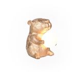 Guld bordlampe modern, Reduan, med brytare