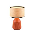 Keramik bordlampe orange, Shivam