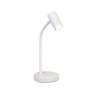 Hvid bordlampe modern, Suradj, med brytare