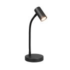 Sort bordlampe modern, Suradj, med brytare