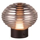 Sort genopladelig bordlampe retro, Walid, 2W, 3000K LED, med touch lysdæmper