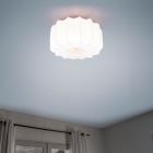 Hvid loftlampe modern, Metehan