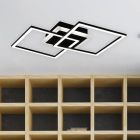 Sort plafond modern, Semira, 25W, 3000K LED