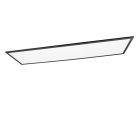 Sort plafond modern, Marlise, 33,5W, varm til kold hvid justerbar LED, med fjärrkontroll