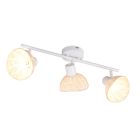 Rattan væglampe brun, Sijmen