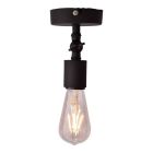 Industri loftlampe sort, Bolb