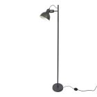 Industri gulv lampe sort, Belga, med brytare