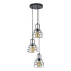 Industri pendler lampe sort, Dexter