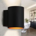 Modern up down væglampe guld, Dalila