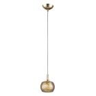 Design pendler lampe guld, Krystel