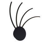 Modern væglampe guld, Laurina, 11W, varm til kold hvid justerbar LED