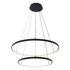 Design pendler lampe sort, Kubra, 50W, varm til kold hvid justerbar LED