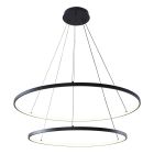 Design pendler lampe sort, Kubra, 60W, varm til kold hvid justerbar LED
