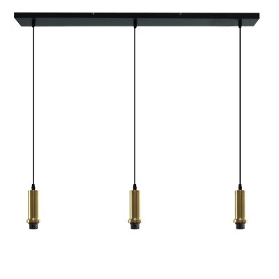 Aluminium pendler lampe uden skærm guld, Rika