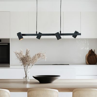 Modern pendler lampe sort, Carlos