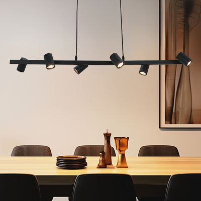 Modern pendler lampe sort, Carlos