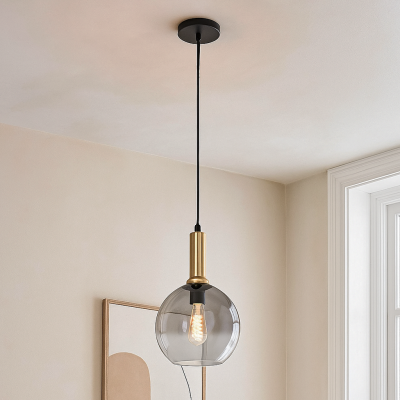 Design pendler lampe grå, Emerson
