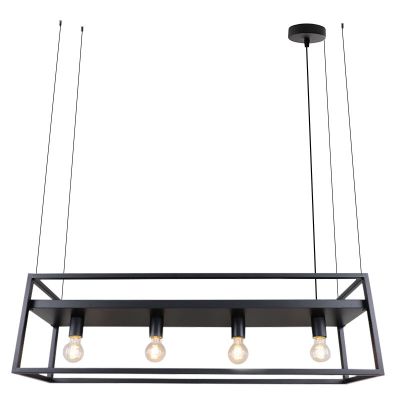Industri pendler lampe sort, Frama