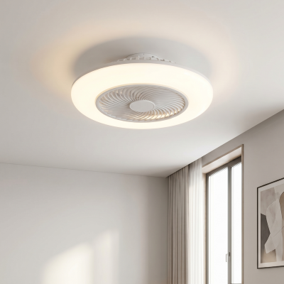 Modern loftventilator grå, Hale, 40W, 3000K LED, med fjärrkontroll