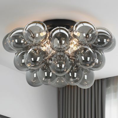 Design loftlampe grå, Cyril