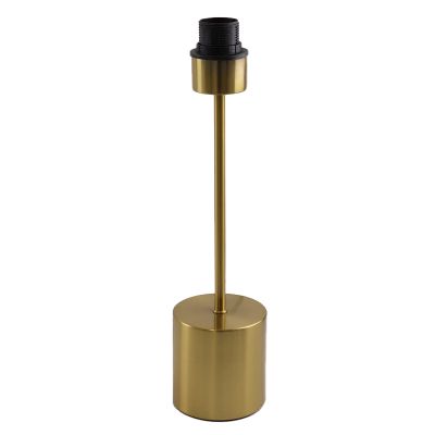 Aluminium bordlampe uden skærm messing, Rika, med brytare