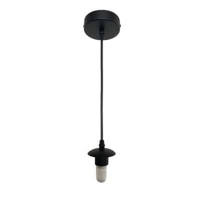 Metal pendler lampe uden skærm sort, Aafje, IP44
