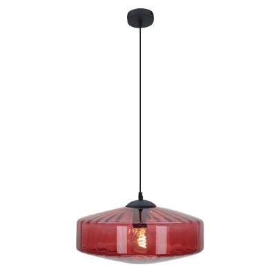 Design pendler lampe rød, Sevda