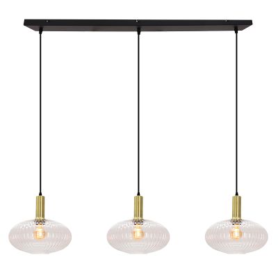 Retro pendler lampe gennemsigtig, Charlois