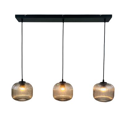 Retro pendler lampe grå, Charlois