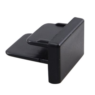 Endedækslet, 1-faset, sort