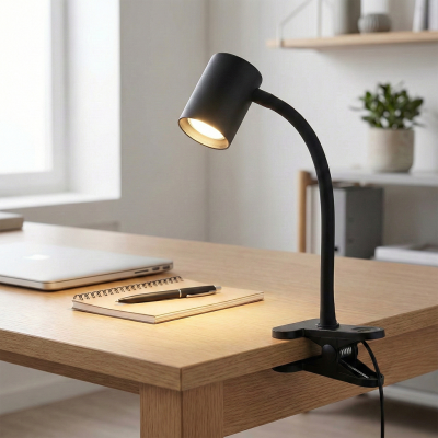 Modern klemmespot sort, Elena, med brytare