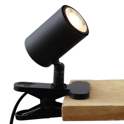 Modern klemmespot sort, Elena, med brytare